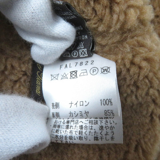 Loro Piana hat Outer: 100% nylon, Lining: 85% cashmere, Lining: 15% silk, Partially: polyurethane film beige Women S Used Authentic