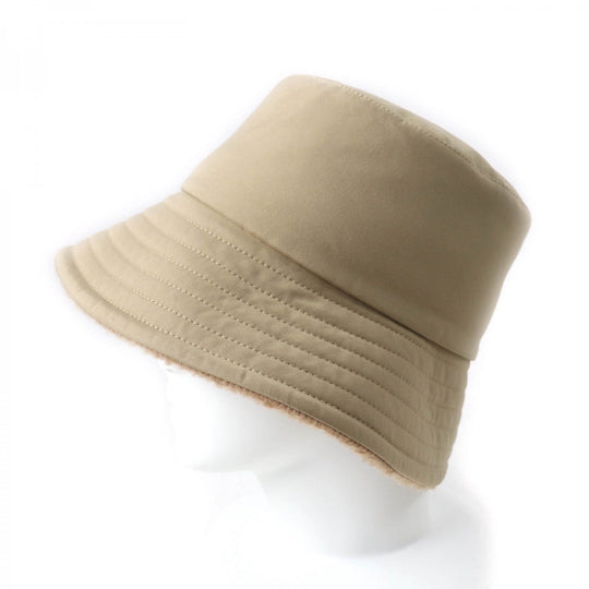 Loro Piana hat Outer: 100% nylon, Lining: 85% cashmere, Lining: 15% silk, Partially: polyurethane film beige Women S Used Authentic