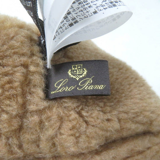 Loro Piana hat Outer: 100% nylon, Lining: 85% cashmere, Lining: 15% silk, Partially: polyurethane film beige Women S Used Authentic