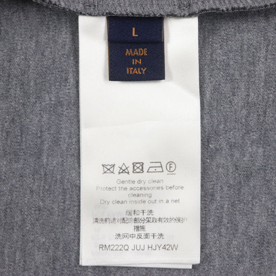 LOUIS VUITTON Hoodie Main: 82% cotton, Main: 18% nylon Dark gray mens L Used Authentic