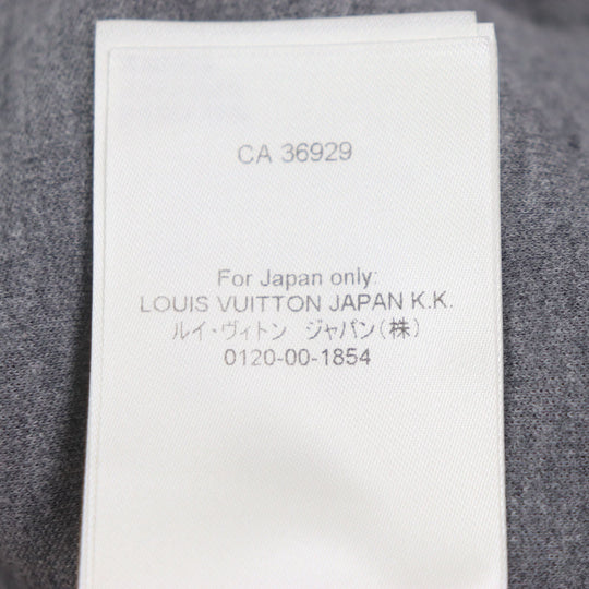 LOUIS VUITTON Hoodie Main: 82% cotton, Main: 18% nylon Dark gray mens L Used Authentic