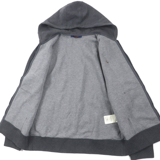 LOUIS VUITTON Hoodie Main: 82% cotton, Main: 18% nylon Dark gray mens L Used Authentic