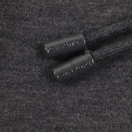 LOUIS VUITTON Hoodie Main: 82% cotton, Main: 18% nylon Dark gray mens L Used Authentic