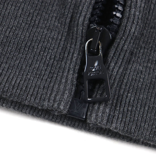 LOUIS VUITTON Hoodie Main: 82% cotton, Main: 18% nylon Dark gray mens L Used Authentic