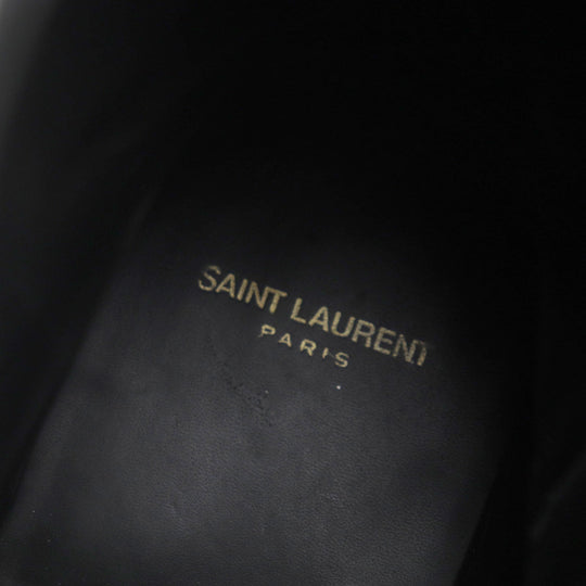SAINT LAURENT PARIS short boots 496880 Main: Leather black Wyatt mens 40 Used Authentic