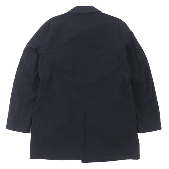 Dunhill Stainless collar coat Outer: 52% cotton, Outer: 48% polyamide (nylon), Lining: 100% rayon Dark navy mens M Used Authentic