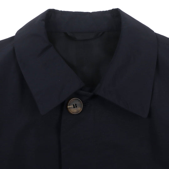 Dunhill Stainless collar coat Outer: 52% cotton, Outer: 48% polyamide (nylon), Lining: 100% rayon Dark navy mens M Used Authentic