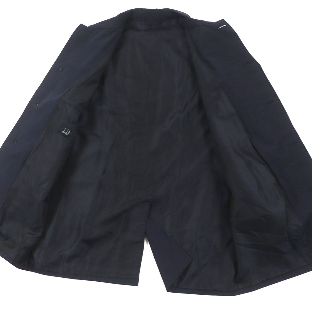 Dunhill Stainless collar coat Outer: 52% cotton, Outer: 48% polyamide (nylon), Lining: 100% rayon Dark navy mens M Used Authentic