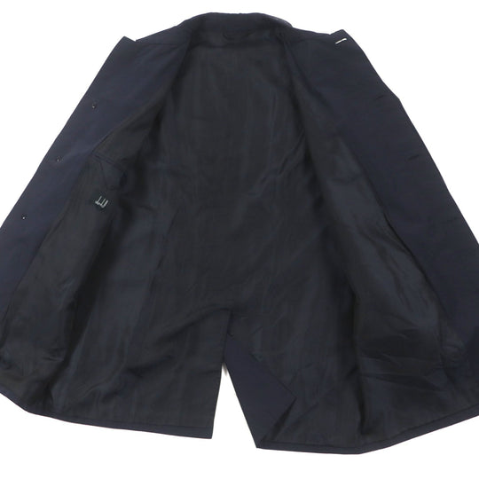 Dunhill Stainless collar coat Outer: 52% cotton, Outer: 48% polyamide (nylon), Lining: 100% rayon Dark navy mens M Used Authentic