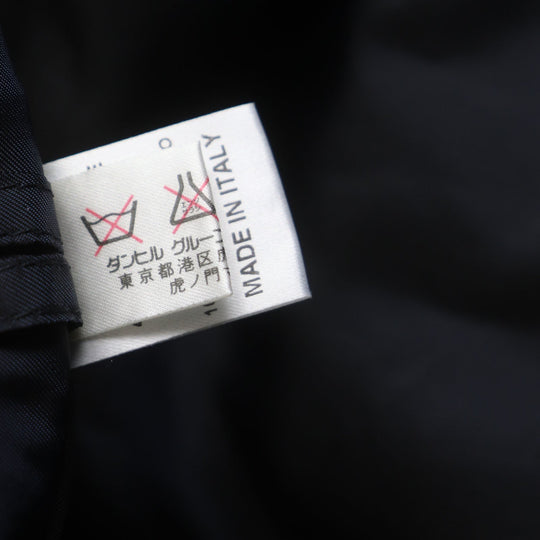 Dunhill Stainless collar coat Outer: 52% cotton, Outer: 48% polyamide (nylon), Lining: 100% rayon Dark navy mens M Used Authentic
