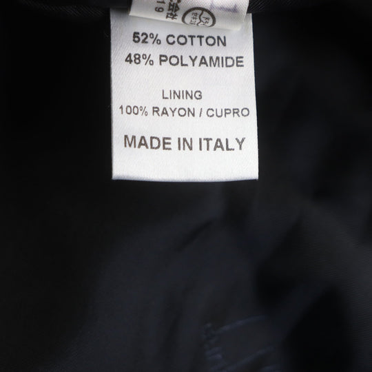 Dunhill Stainless collar coat Outer: 52% cotton, Outer: 48% polyamide (nylon), Lining: 100% rayon Dark navy mens M Used Authentic