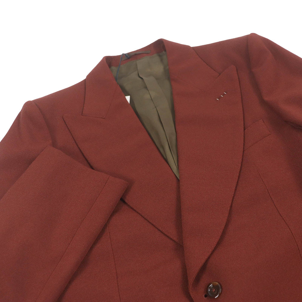 GUCCI tailored jacket 613967 Outer: 55% wool, Outer: 45% polyester, Lining: rayon, Sleeve lining: 100% cupra terracotta mens 48 Used Authentic