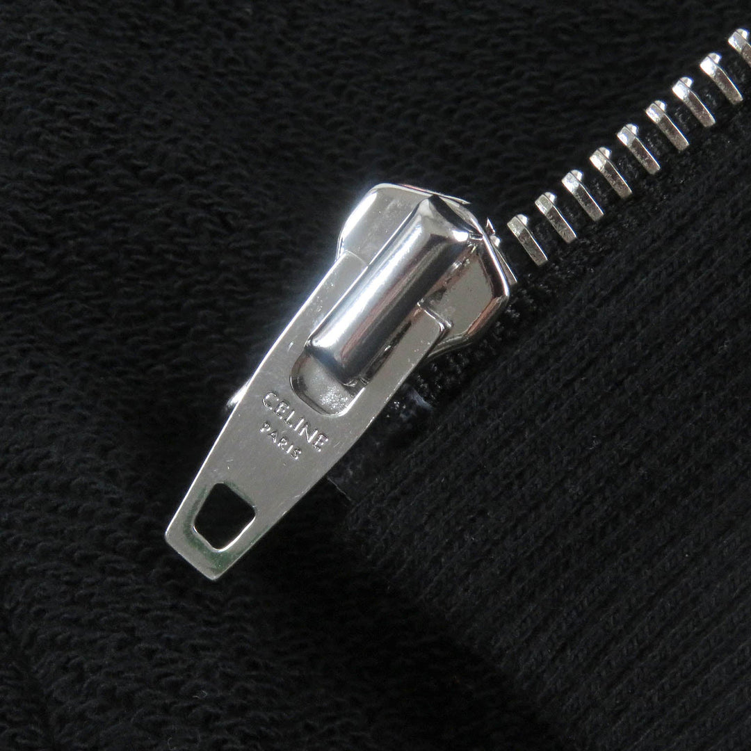 CELINE Hoodie 2Y497670Q Main: 100% cotton, part: 96% cotton, part: 4% polyurethane black mens XS Used Authentic