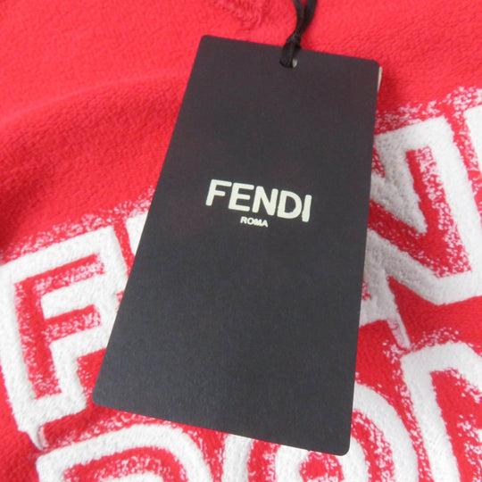 FENDI sweat FS7948 Main: 100% cotton, Part: 97% cotton, Part: 3% polyurethane, Lining: 100% cotton, Part: 100% polyester Red type Women XXS Used Authentic