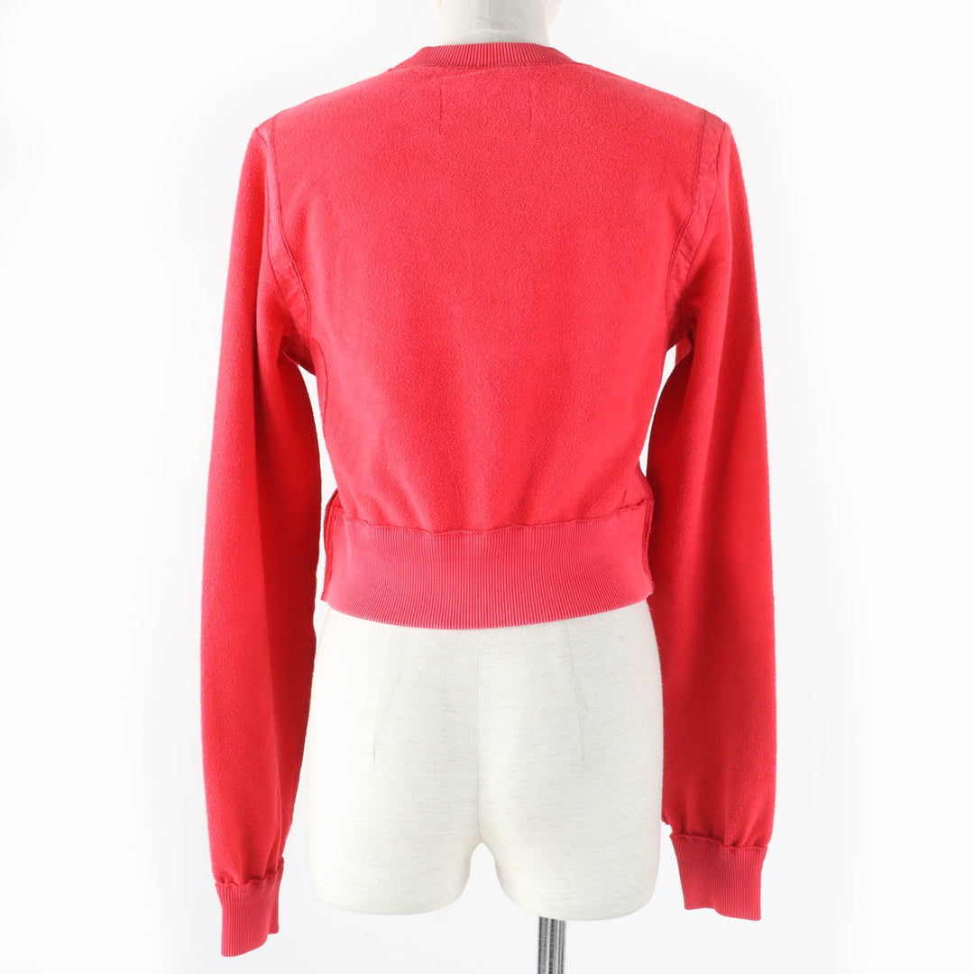 FENDI sweat FS7948 Main: 100% cotton, Part: 97% cotton, Part: 3% polyurethane, Lining: 100% cotton, Part: 100% polyester Red type Women XXS Used Authentic