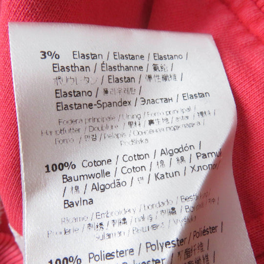 FENDI sweat FS7948 Main: 100% cotton, Part: 97% cotton, Part: 3% polyurethane, Lining: 100% cotton, Part: 100% polyester Red type Women XXS Used Authentic