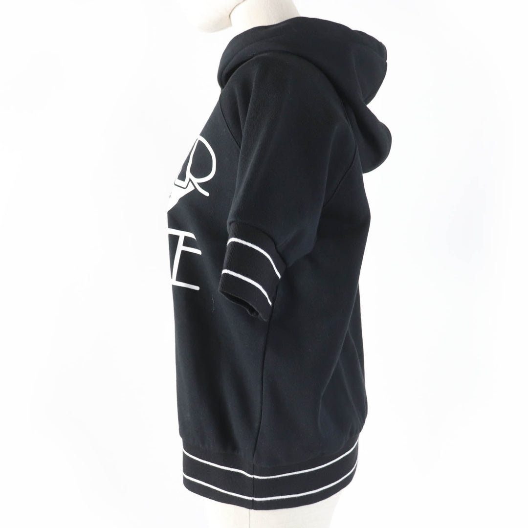 Christian Dior Hoodie 243S06A4063 Main: 100% cotton, part: 81% cotton, part: 17% nylon, part: 2% polyurethane black DIOR VIBE Women S Used Authentic