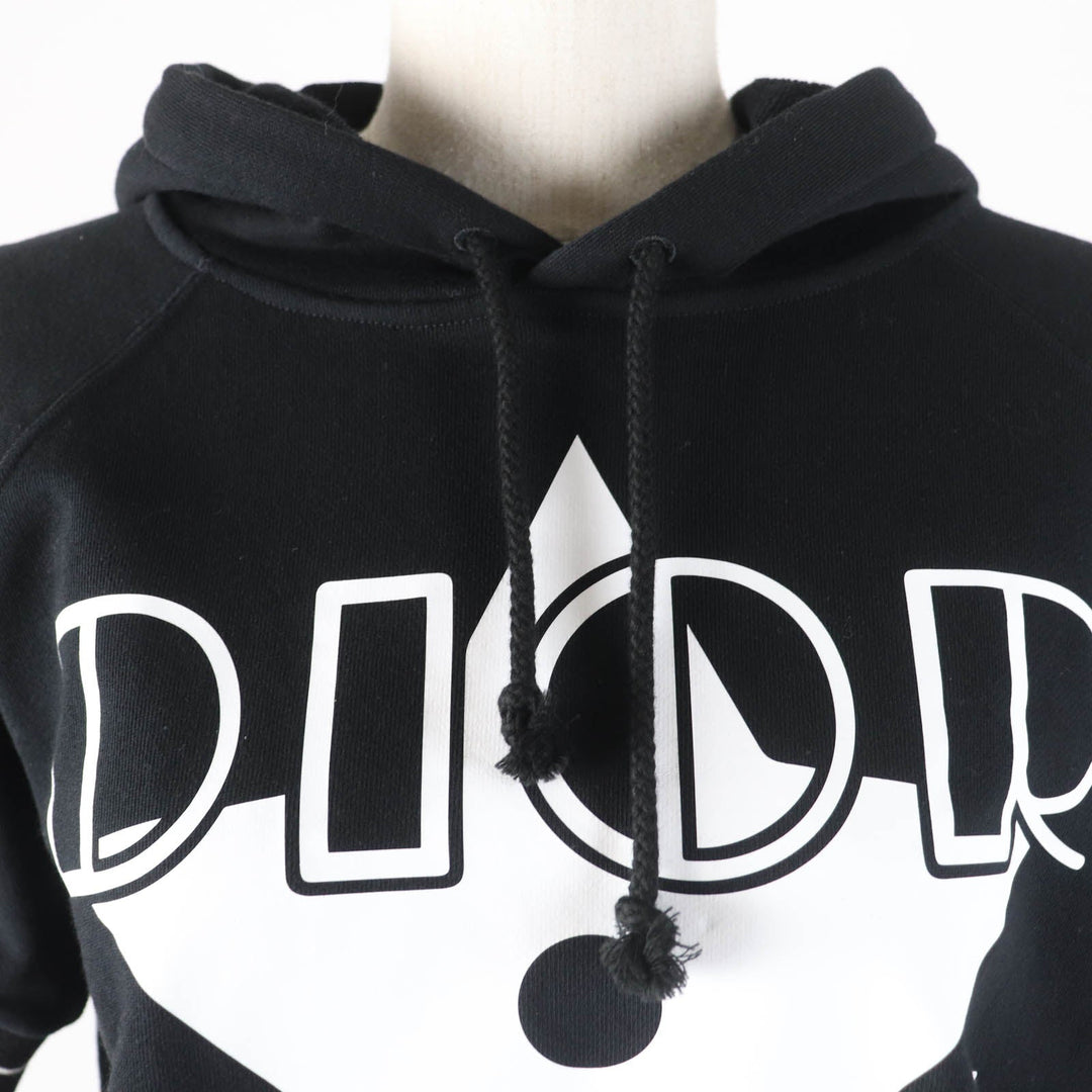 Christian Dior Hoodie 243S06A4063 Main: 100% cotton, part: 81% cotton, part: 17% nylon, part: 2% polyurethane black DIOR VIBE Women S Used Authentic