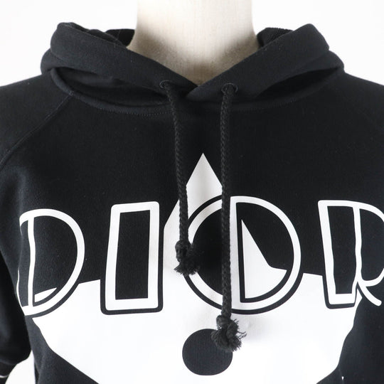 Christian Dior Hoodie 243S06A4063 Main: 100% cotton, part: 81% cotton, part: 17% nylon, part: 2% polyurethane black DIOR VIBE Women S Used Authentic