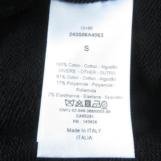 Christian Dior Hoodie 243S06A4063 Main: 100% cotton, part: 81% cotton, part: 17% nylon, part: 2% polyurethane black DIOR VIBE Women S Used Authentic