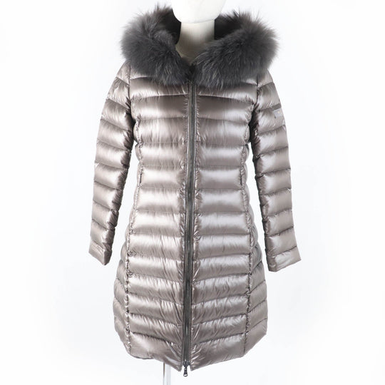 TATRAS down coat LTA20A4706 Main: 100% nylon, Filling: 90% down, Filling: 10% feather, Lining: 100% nylon, Liner: raccoon Brown ISERA Women 160|84A Used Authentic