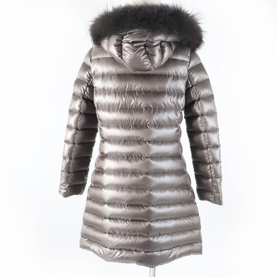 TATRAS down coat LTA20A4706 Main: 100% nylon, Filling: 90% down, Filling: 10% feather, Lining: 100% nylon, Liner: raccoon Brown ISERA Women 160|84A Used Authentic
