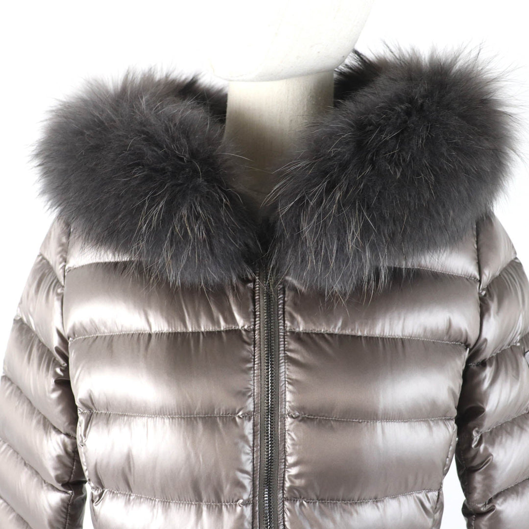 TATRAS down coat LTA20A4706 Main: 100% nylon, Filling: 90% down, Filling: 10% feather, Lining: 100% nylon, Liner: raccoon Brown ISERA Women 160|84A Used Authentic