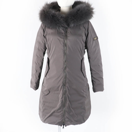 TATRAS down coat LTA20A4706 Main: 100% nylon, Filling: 90% down, Filling: 10% feather, Lining: 100% nylon, Liner: raccoon Brown ISERA Women 160|84A Used Authentic