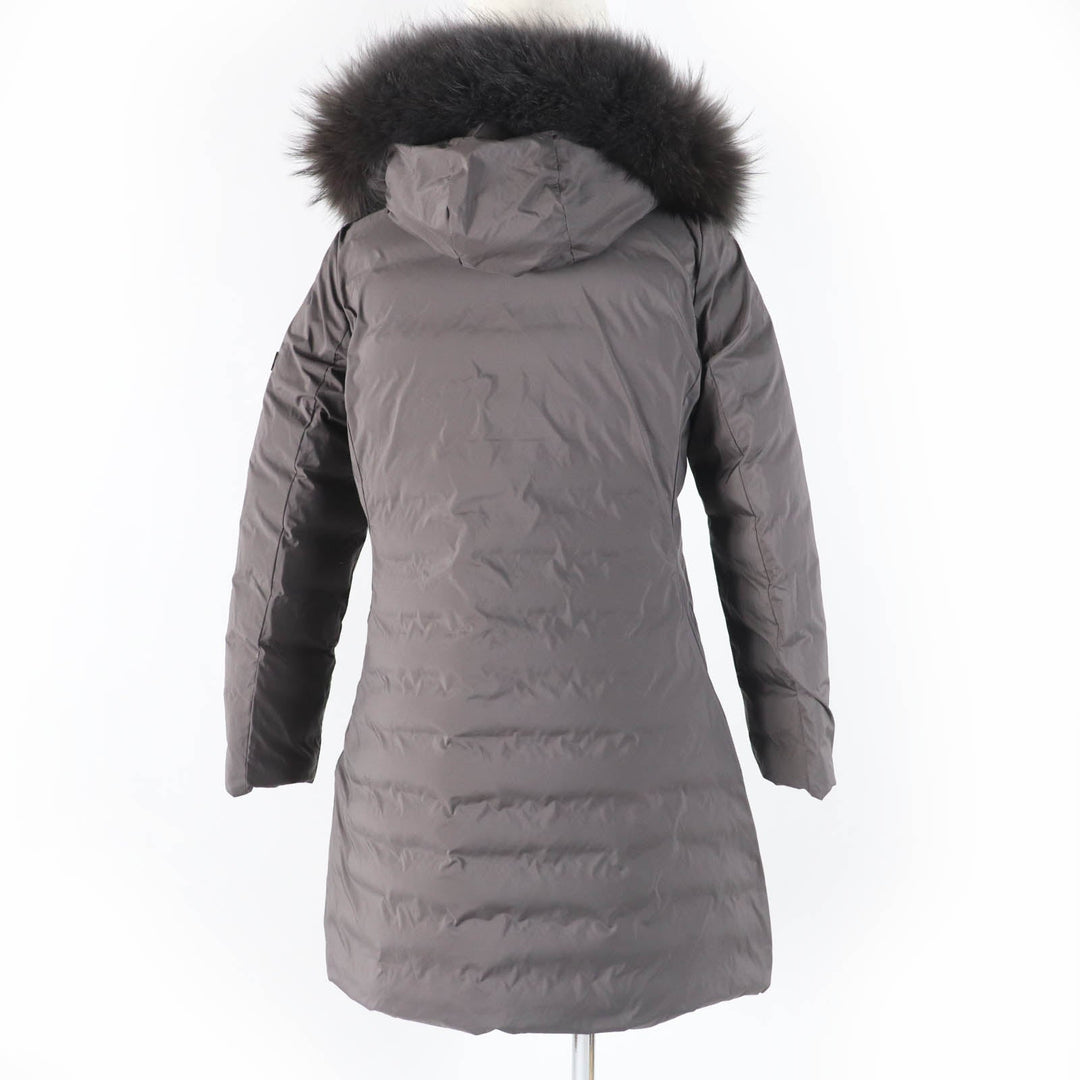 TATRAS down coat LTA20A4706 Main: 100% nylon, Filling: 90% down, Filling: 10% feather, Lining: 100% nylon, Liner: raccoon Brown ISERA Women 160|84A Used Authentic