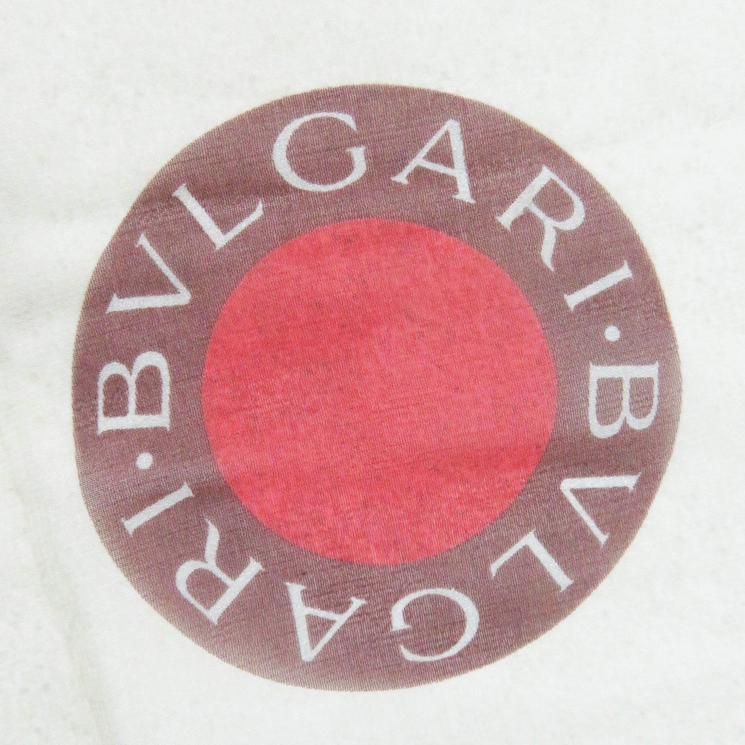 BVLGARI scarf Main: 100% silk Light Beige Brown Red Bulgari Bulgari Women Used Authentic
