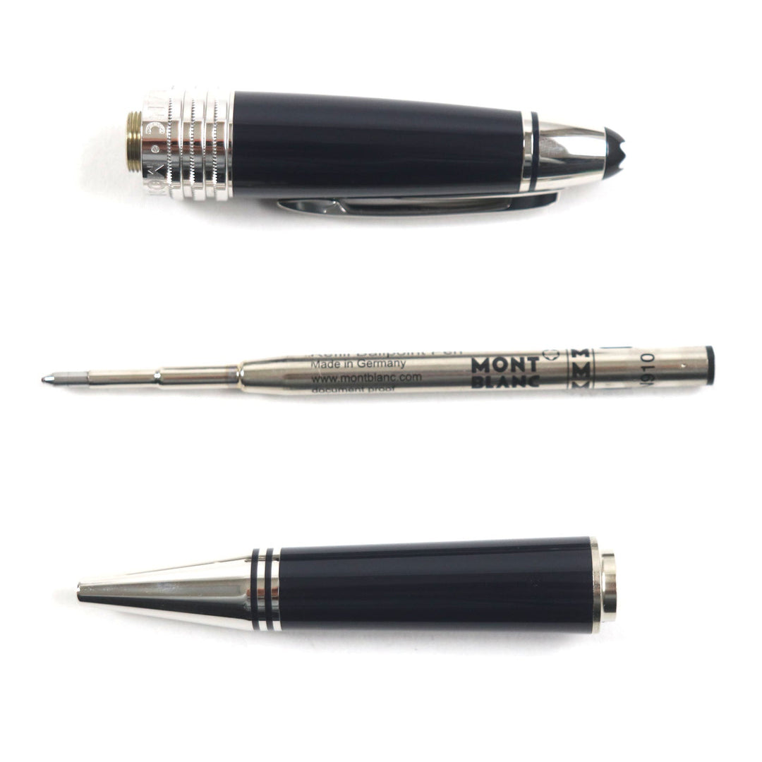 MONTBLANC Ballpoint pen  MB132089 Resin, Platinum Dark Blue Silver John F Kennedy Special Edition mens Used Authentic