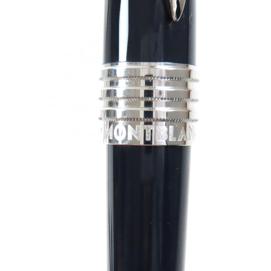 MONTBLANC Ballpoint pen  MB132089 Resin, Platinum Dark Blue Silver John F Kennedy Special Edition mens Used Authentic