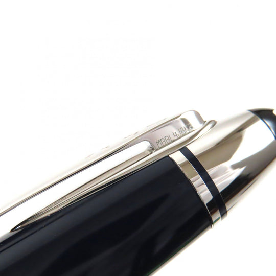 MONTBLANC Ballpoint pen  MB132089 Resin, Platinum Dark Blue Silver John F Kennedy Special Edition mens Used Authentic