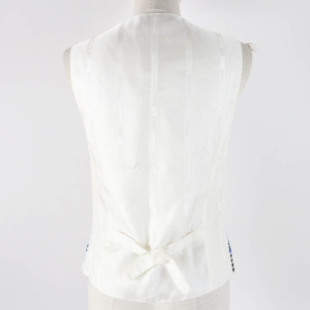 HERMES Vest Outer: 100% silk, Outer: 100% acetate, Lining: 100% acetate Multi Margiela period Women 40 Used Authentic