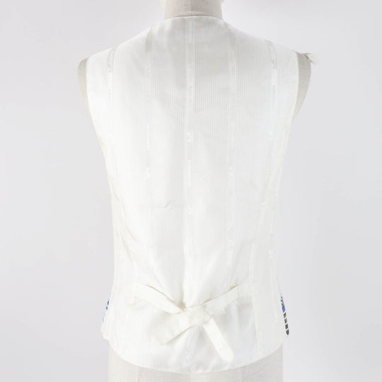 HERMES Vest Outer: 100% silk, Outer: 100% acetate, Lining: 100% acetate Multi Margiela period Women 40 Used Authentic