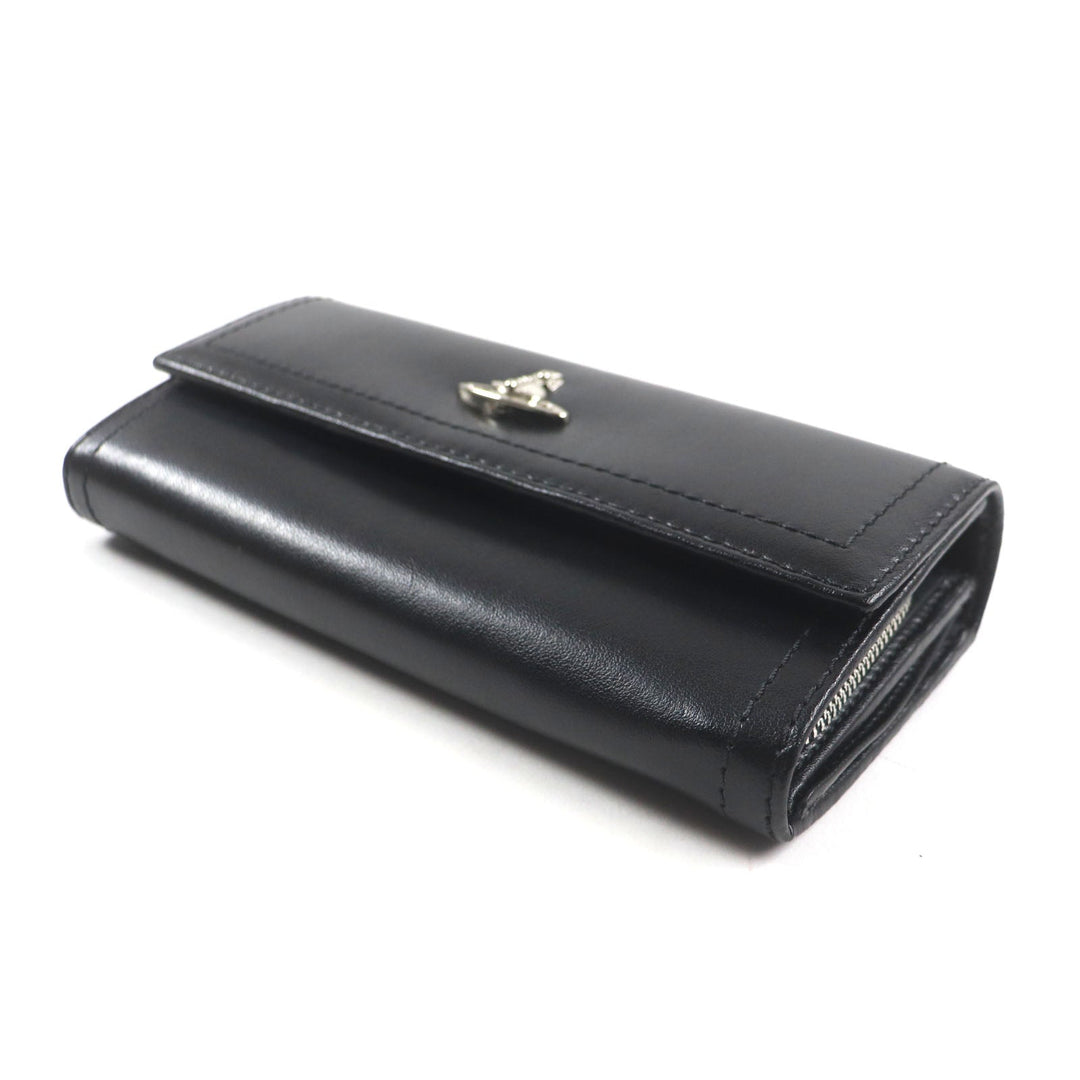 Vivienne Westwood Long Wallet Purse 51060022 Main: Leather black CAM BRIDGE mens Used Authentic