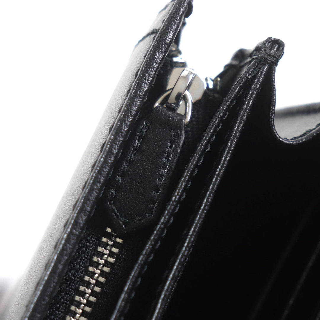 Vivienne Westwood Long Wallet Purse 51060022 Main: Leather black CAM BRIDGE mens Used Authentic