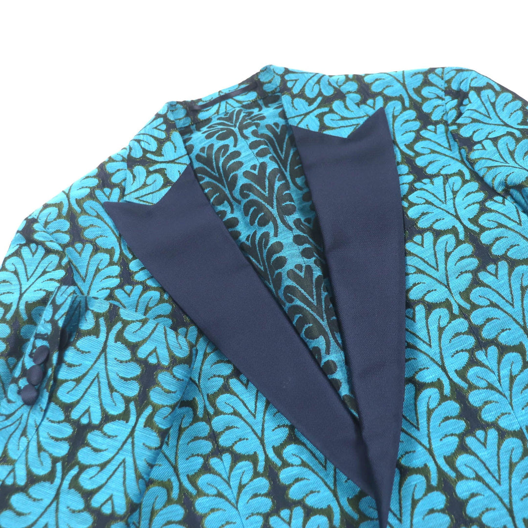 DSQUARED2 tailored jacket Outer: 63% polyester, Outer: 37% rayon, Lining: 100% silk, Sleeve lining: 100% polyester blue mens 50 Used Authentic