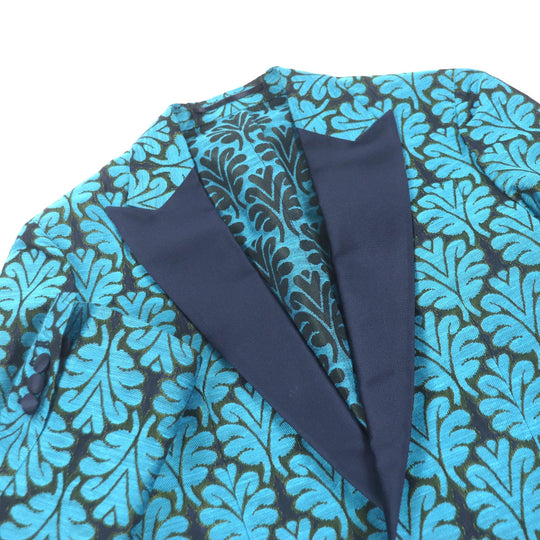 DSQUARED2 tailored jacket Outer: 63% polyester, Outer: 37% rayon, Lining: 100% silk, Sleeve lining: 100% polyester blue mens 50 Used Authentic