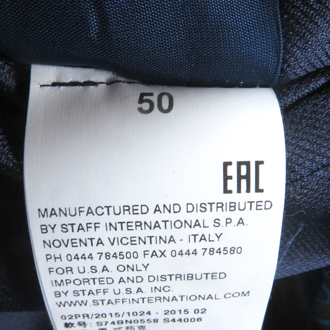 DSQUARED2 tailored jacket Outer: 63% polyester, Outer: 37% rayon, Lining: 100% silk, Sleeve lining: 100% polyester blue mens 50 Used Authentic