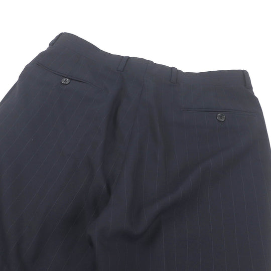 ARMANI COLLEZIONI suit wool rayon Navy mens 48 Used Authentic