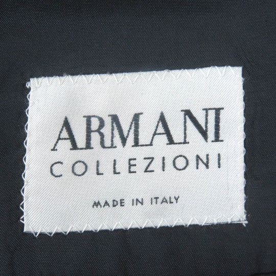 ARMANI COLLEZIONI suit wool rayon Navy mens 48 Used Authentic