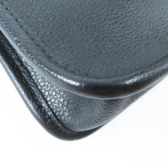 Longchamp Shoulder Bag Main: Leather black Women Used Authentic