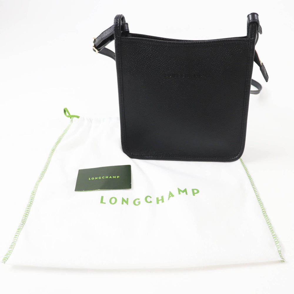 Longchamp Shoulder Bag Main: Leather black Women Used Authentic