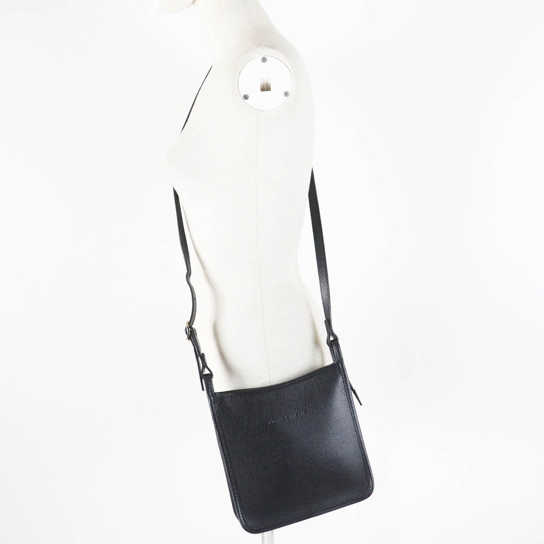 Longchamp Shoulder Bag Main: Leather black Women Used Authentic
