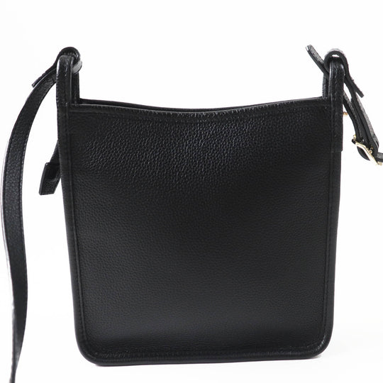 Longchamp Shoulder Bag Main: Leather black Women Used Authentic