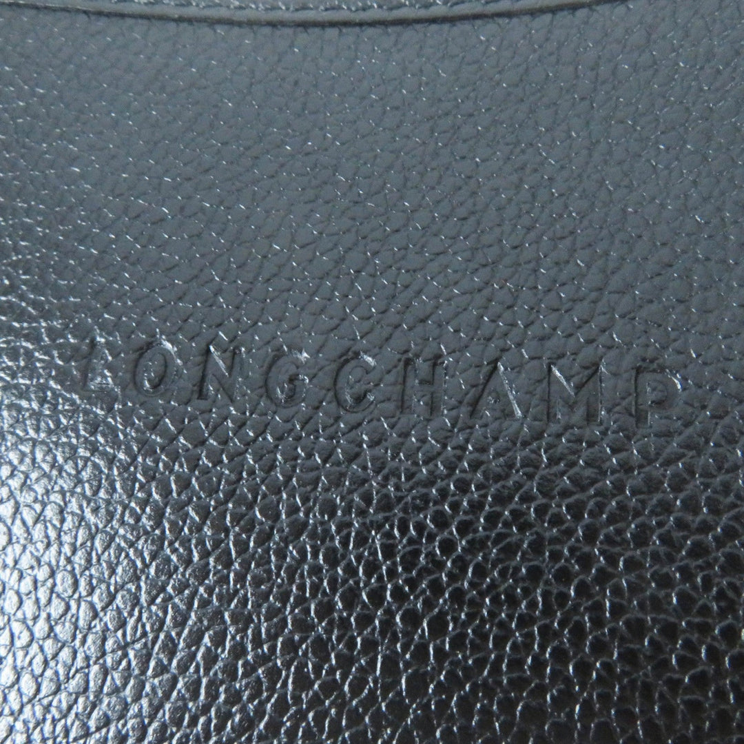 Longchamp Shoulder Bag Main: Leather black Women Used Authentic