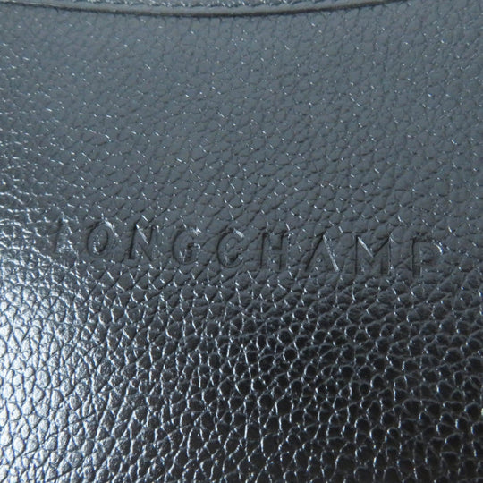 Longchamp Shoulder Bag Main: Leather black Women Used Authentic