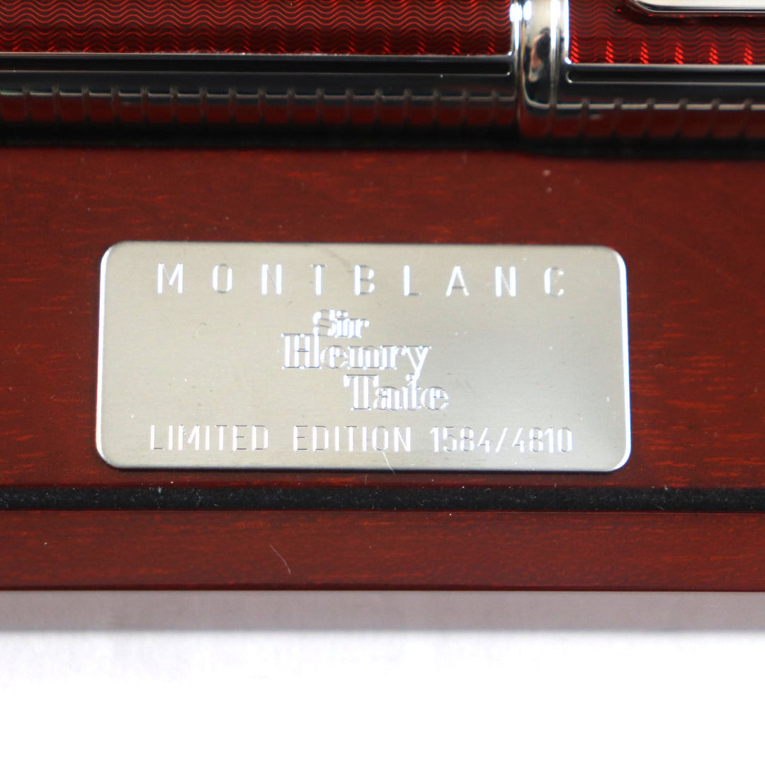 MONTBLANC fountain pen Nib: 750 Silver Red Patron Series 2006 Sir Henry Tate mens Used Authentic