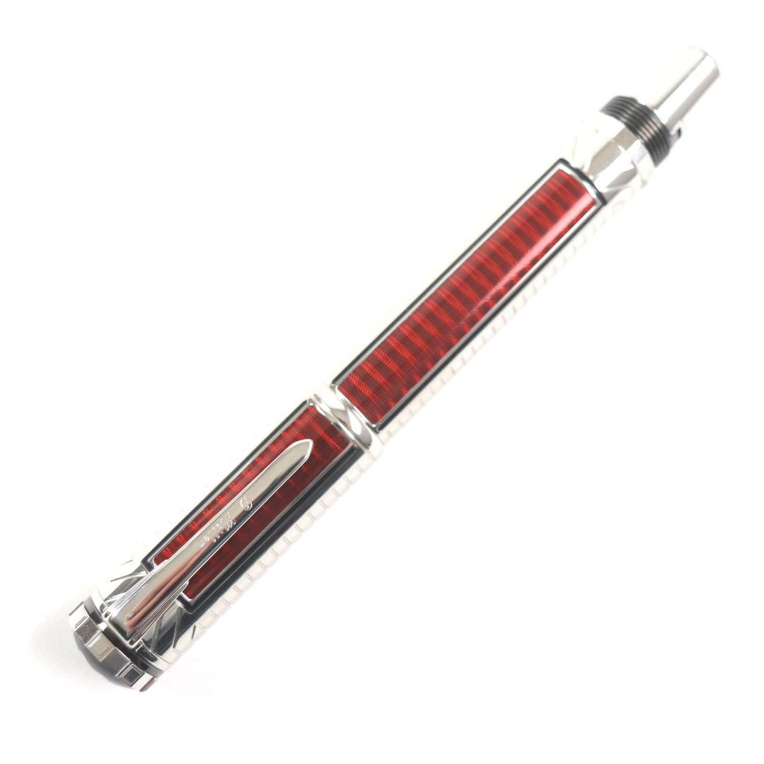 MONTBLANC fountain pen Nib: 750 Silver Red Patron Series 2006 Sir Henry Tate mens Used Authentic
